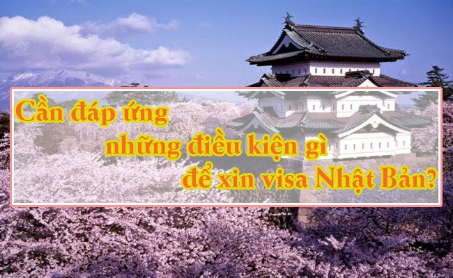 Can dap ung nhung dieu kien gi de xin visa Nhat Ban 1