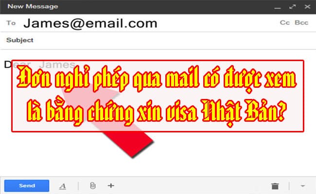 Don nghi phep qua mail co duoc xem la bang chung xin visa Nhat Ban 2
