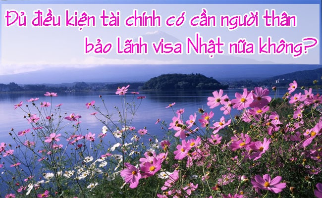 Du dieu kien tai chinh co can nguoi than bao lanh visa Nhat nua khong 1