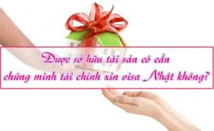Duoc so huu tai san co can chung minh tai chinh xin visa Nhat khong 1