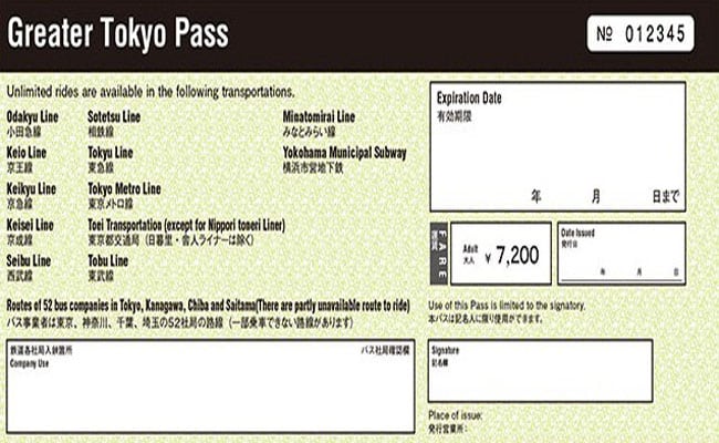 Greater Tokyo Pass ve tau danh rieng cho khach nuoc ngoai den Kanto 2