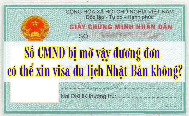 So CMND bi mo vay duong don co the xin visa du lich Nhat Ban khong 2